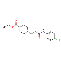 ethyl 1-{2-[(4-chlorophenyl)carbamoyl]ethyl}piperidine-4-carboxylate