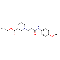 ethyl 1-{2-[(4-methoxyphenyl)carbamoyl]ethyl}piperidine-3-carboxylate