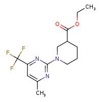 ethyl 1-[4-methyl-6-(trifluoromethyl)pyrimidin-2-yl]piperidine-3-carboxylate