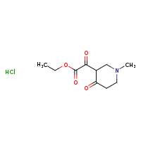 ethyl 2-(1-methyl-4-oxopiperidin-3-yl)-2-oxoacetate hydrochloride