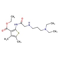 ethyl 2-(2-{[3-(diethylamino)propyl]amino}acetamido)-4,5-dimethylthiophene-3-carboxylate