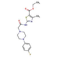 ethyl 2-{2-[4-(4-fluorophenyl)piperazin-1-yl]acetamido}-4-methyl-1,3-thiazole-5-carboxylate
