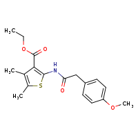 ethyl 2-[2-(4-methoxyphenyl)acetamido]-4,5-dimethylthiophene-3-carboxylate