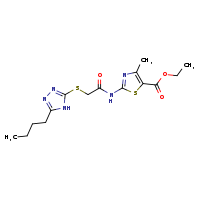 ethyl 2-{2-[(5-butyl-4H-1,2,4-triazol-3-yl)sulfanyl]acetamido}-4-methyl-1,3-thiazole-5-carboxylate