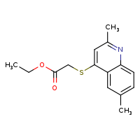 ethyl 2-[(2,6-dimethylquinolin-4-yl)sulfanyl]acetate