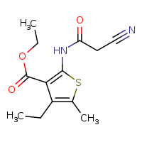 ethyl 2-(2-cyanoacetamido)-4-ethyl-5-methylthiophene-3-carboxylate