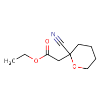 ethyl 2-(2-cyanooxan-2-yl)acetate