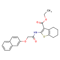ethyl 2-[2-(naphthalen-2-yloxy)acetamido]-4,5,6,7-tetrahydro-1-benzothiophene-3-carboxylate