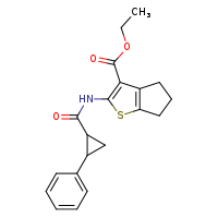 ethyl 2-(2-phenylcyclopropaneamido)-4H,5H,6H-cyclopenta[b]thiophene-3-carboxylate