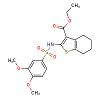 ethyl 2-(3,4-dimethoxybenzenesulfonamido)-4,5,6,7-tetrahydro-1-benzothiophene-3-carboxylate
