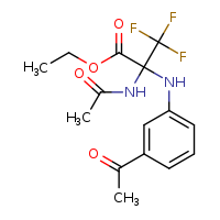 ethyl 2-[(3-acetylphenyl)amino]-2-acetamido-3,3,3-trifluoropropanoate