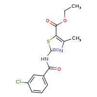 ethyl 2-(3-chlorobenzamido)-4-methyl-1,3-thiazole-5-carboxylate