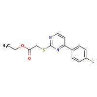 ethyl 2-{[4-(4-fluorophenyl)pyrimidin-2-yl]sulfanyl}acetate