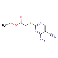 ethyl 2-[(4-amino-5-cyanopyrimidin-2-yl)sulfanyl]acetate
