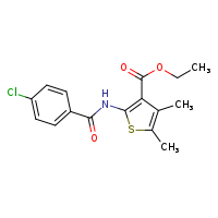 ethyl 2-(4-chlorobenzamido)-4,5-dimethylthiophene-3-carboxylate