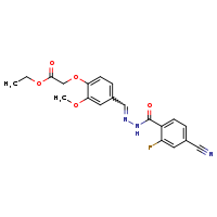 ethyl 2-{4-[(E)-{[(4-cyano-2-fluorophenyl)formamido]imino}methyl]-2-methoxyphenoxy}acetate