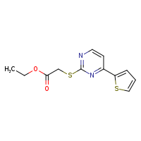 ethyl 2-{[4-(thiophen-2-yl)pyrimidin-2-yl]sulfanyl}acetate