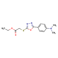 ethyl 2-({5-[4-(dimethylamino)phenyl]-1,3,4-oxadiazol-2-yl}sulfanyl)acetate