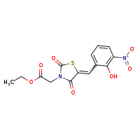 ethyl 2-[(5E)-5-[(2-hydroxy-3-nitrophenyl)methylidene]-2,4-dioxo-1,3-thiazolidin-3-yl]acetate