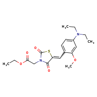 ethyl 2-[(5E)-5-{[4-(diethylamino)-2-methoxyphenyl]methylidene}-2,4-dioxo-1,3-thiazolidin-3-yl]acetate