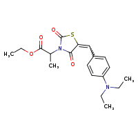 ethyl 2-[(5E)-5-{[4-(diethylamino)phenyl]methylidene}-2,4-dioxo-1,3-thiazolidin-3-yl]propanoate