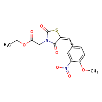 ethyl 2-[(5E)-5-[(4-methoxy-3-nitrophenyl)methylidene]-2,4-dioxo-1,3-thiazolidin-3-yl]acetate