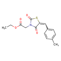 ethyl 2-[(5E)-5-[(4-methylphenyl)methylidene]-2,4-dioxo-1,3-thiazolidin-3-yl]acetate