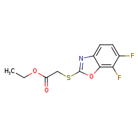 ethyl 2-[(6,7-difluoro-1,3-benzoxazol-2-yl)sulfanyl]acetate