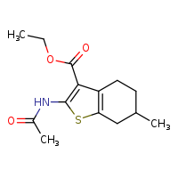ethyl 2-acetamido-6-methyl-4,5,6,7-tetrahydro-1-benzothiophene-3-carboxylate