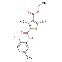 ethyl 2-amino-5-[(2,5-dimethylphenyl)carbamoyl]-4-methylthiophene-3-carboxylate