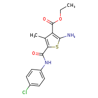 ethyl 2-amino-5-[(4-chlorophenyl)carbamoyl]-4-methylthiophene-3-carboxylate