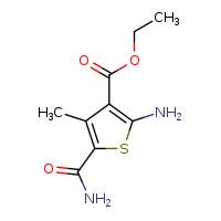 ethyl 2-amino-5-carbamoyl-4-methylthiophene-3-carboxylate