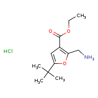 ethyl 2-(aminomethyl)-5-tert-butylfuran-3-carboxylate hydrochloride
