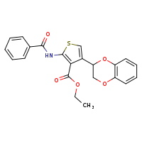 ethyl 2-benzamido-4-(2,3-dihydro-1,4-benzodioxin-2-yl)thiophene-3-carboxylate