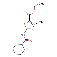 ethyl 2-cyclohexaneamido-4-methyl-1,3-thiazole-5-carboxylate
