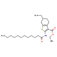 ethyl 2-dodecanamido-6-ethyl-4,5,6,7-tetrahydro-1-benzothiophene-3-carboxylate