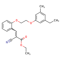 ethyl (2E)-2-cyano-3-{2-[2-(3-ethyl-5-methylphenoxy)ethoxy]phenyl}prop-2-enoate