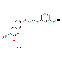 ethyl (2E)-2-cyano-3-{4-[2-(3-methoxyphenoxy)ethoxy]phenyl}prop-2-enoate