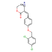 ethyl (2E)-2-cyano-3-{4-[(2,4-dichlorophenyl)methoxy]phenyl}prop-2-enoate