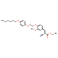 ethyl (2E)-2-cyano-3-(4-{2-[4-(hexyloxy)phenoxy]ethoxy}-3-methoxyphenyl)prop-2-enoate