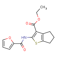 ethyl 2-(furan-2-amido)-4H,5H,6H-cyclopenta[b]thiophene-3-carboxylate