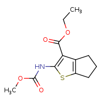 ethyl 2-[(methoxycarbonyl)amino]-4H,5H,6H-cyclopenta[b]thiophene-3-carboxylate