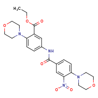 ethyl 2-(morpholin-4-yl)-5-[4-(morpholin-4-yl)-3-nitrobenzamido]benzoate