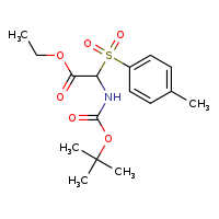 ethyl 2-[(tert-butoxycarbonyl)amino]-2-(4-methylbenzenesulfonyl)acetate