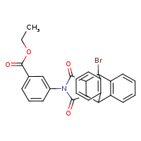 ethyl 3-{1-bromo-16,18-dioxo-17-azapentacyclo[6.6.5.0²,?.0?,¹?.0¹?,¹?]nonadeca-2(7),3,5,9(14),10,12-hexaen-17-yl}benzoate