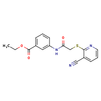 ethyl 3-{2-[(3-cyanopyridin-2-yl)sulfanyl]acetamido}benzoate