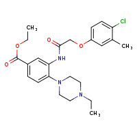ethyl 3-[2-(4-chloro-3-methylphenoxy)acetamido]-4-(4-ethylpiperazin-1-yl)benzoate