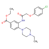 ethyl 3-[2-(4-chlorophenoxy)acetamido]-4-(4-ethylpiperazin-1-yl)benzoate