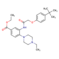 ethyl 3-[2-(4-tert-butylphenoxy)acetamido]-4-(4-ethylpiperazin-1-yl)benzoate