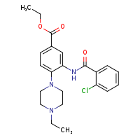 ethyl 3-(2-chlorobenzamido)-4-(4-ethylpiperazin-1-yl)benzoate